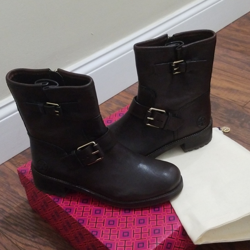 Leather boots